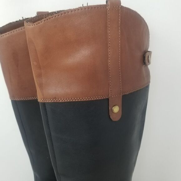 Tall Franco Sarto Leather Boots. Sz 6 - Picture 2 of 16